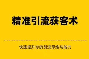 精准引流+私域营销+逆袭赚钱（三件套）快速提升你的赚钱认知与营销思维