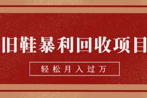 旧鞋暴利回收项目，轻松月入过万【回收渠道+详细教学视频】