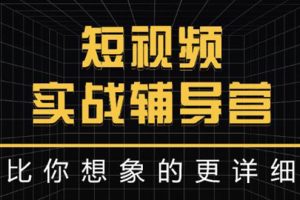 日入6万级别大佬教你做短视频实战：比你想象的更详细