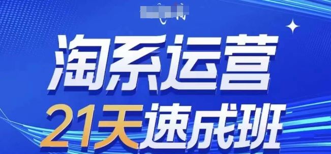 淘系运营21天速成班(更新24年9月)，0基础轻松搞定淘系运营，不做假把式