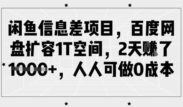 闲鱼高阶玩法技巧4.0，轻松日引300+精准创业粉，多种变现思路